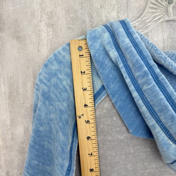 NASCAR 75th Anniversary Raglan Hoodie Women’s Large Sweatshirt Light Blue Gray - Picture 8 of 10